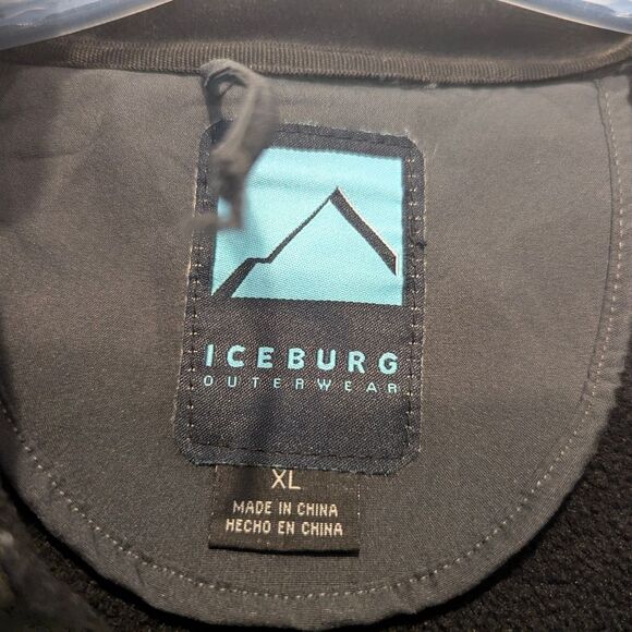 ICEBURG OUTERWEAR Women's Soft Shell Jacket Black fleece wind snow rainproof XL - Picture 5 of 8